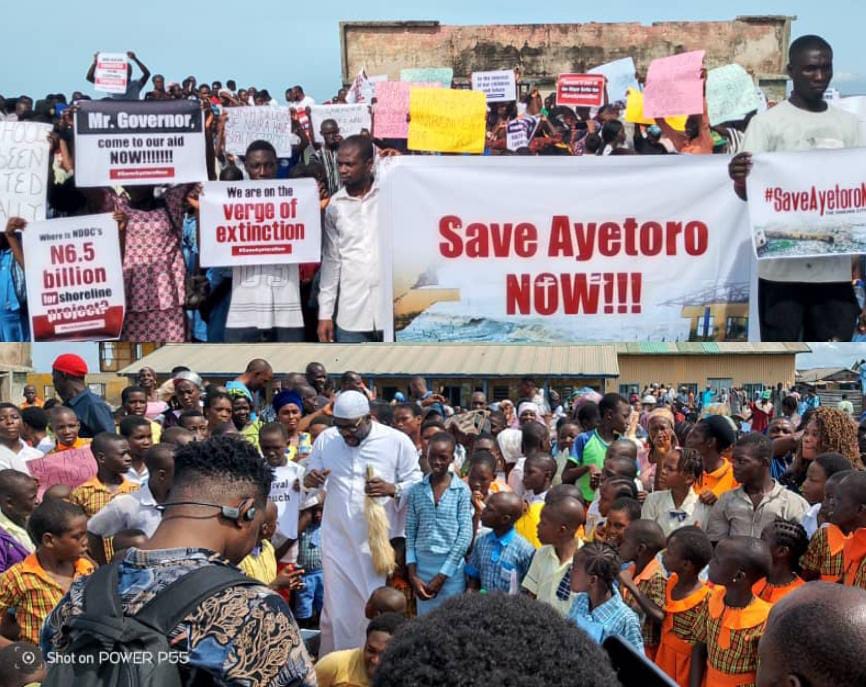 Ondo: Protest Rocks Ilaje As Residents Lament Incessant Ocean Surge At ...