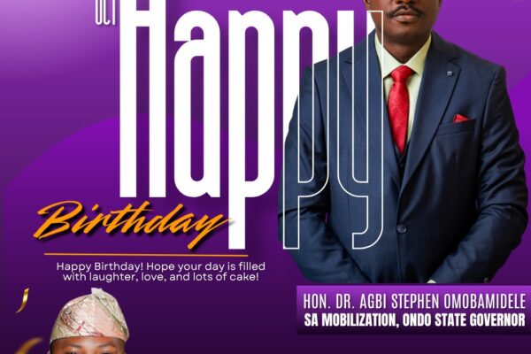 Celebrating a Visionary Grassroots Leader: Dr. Agbi Stephen Omobamidele marks Another Year of Impact and Service